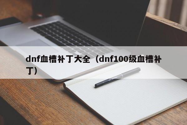 dnf血槽补丁大全(dnf100级血槽补丁)